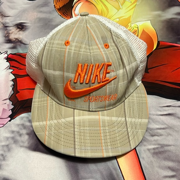 Nike Other - Nike Sportswear Vintage Grey Orange Adult Adjustable Hat OSFM